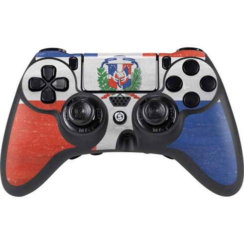 Dominican Republic Flag Distressed PlayStation PS4 Skins